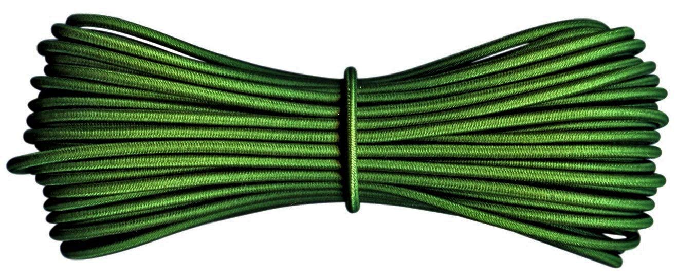 Round Elastic Cord - 3 mm diameter - Emerlad Green - 30 metres — image 1