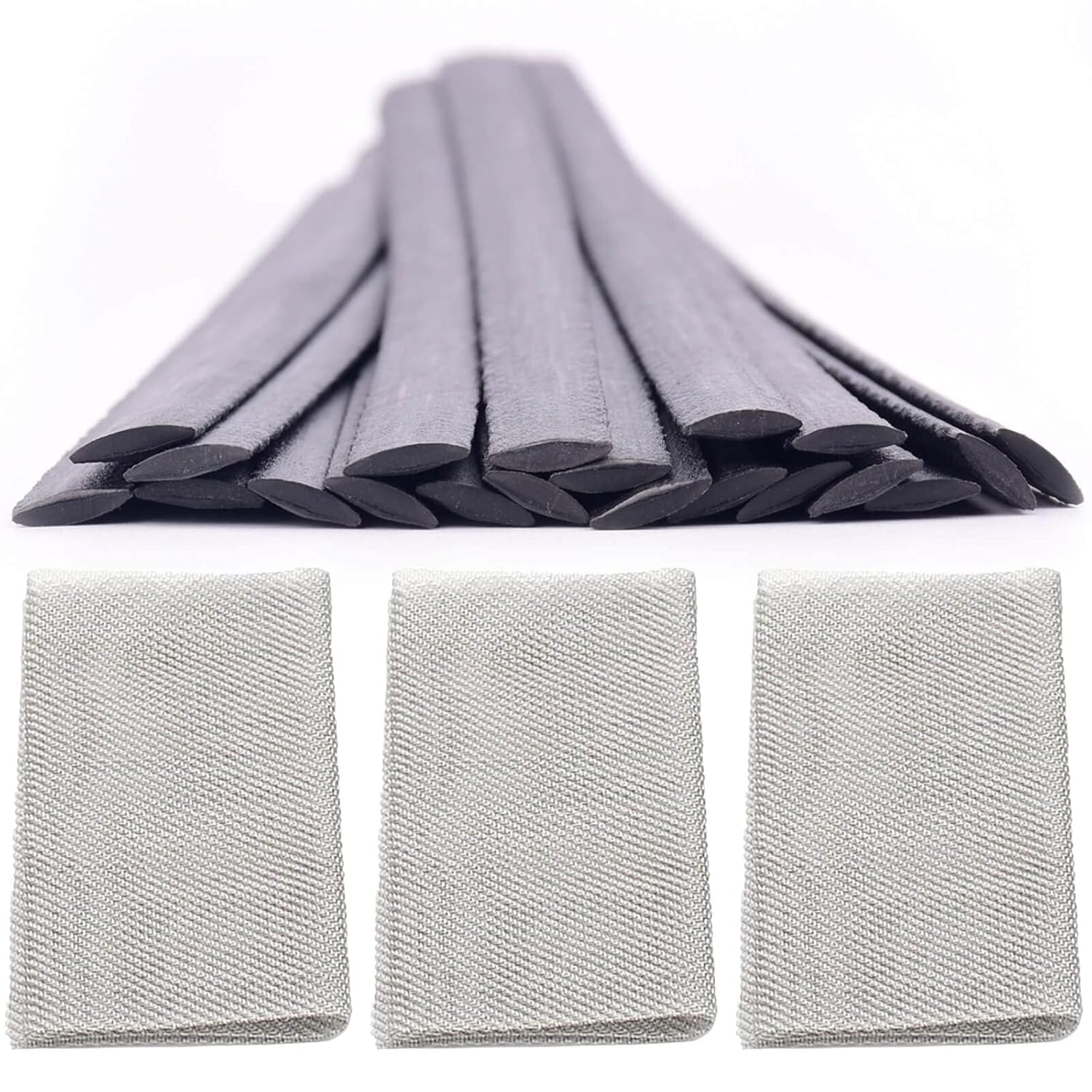 20PCS Plastic Welding Rods, TPO Material, 3PCS Reinforcing Stainless Steel Mesh, Plastic Welding Kit, Repairing Bumpers, Kayaks, Easy to Cut