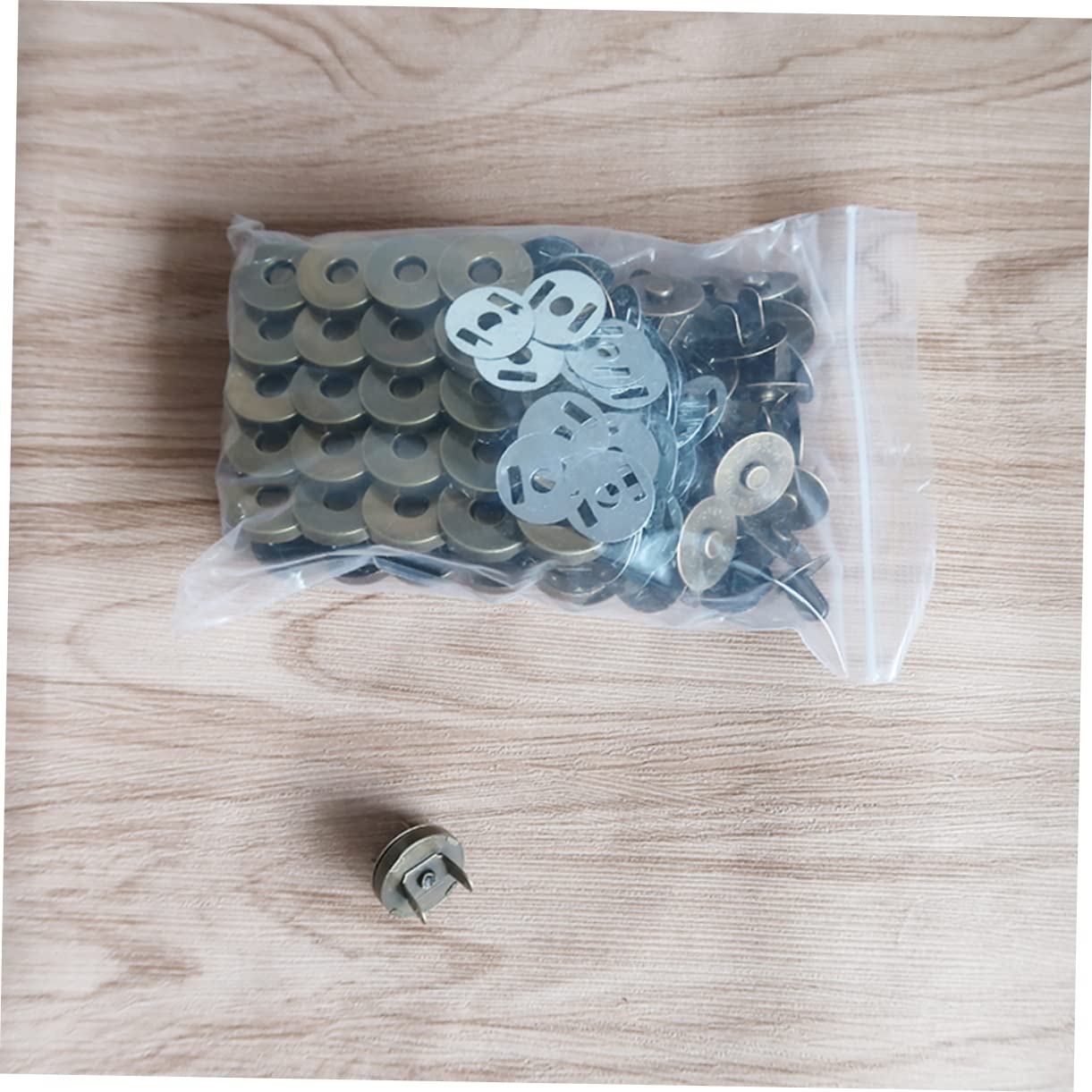 Lurrose Bottoni Magnetici 14mm 200 Pezzi in Metallo per Borse | Borsette e Pochette, Adatti a Riparazione e Creazione, Chiusura a Scatto Forza Magnetica