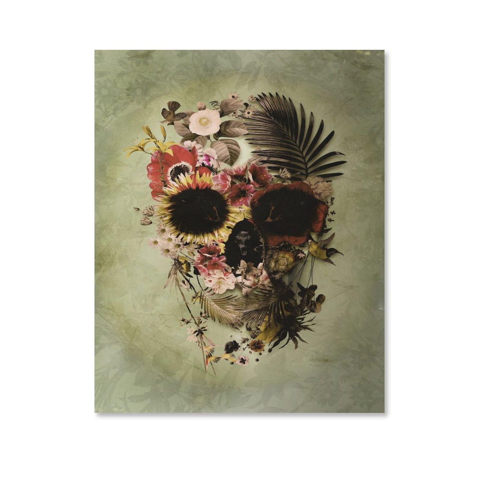 PGCKSK Scary Skull，DIY 5D Diamond Painting Kits for Adults Round Full Drill Diamond Art Kits for Kids Gem Art Rhinestone Arts Craft Canvas Diamond Art for Home Wall Art Decor（40x50cm）-D15