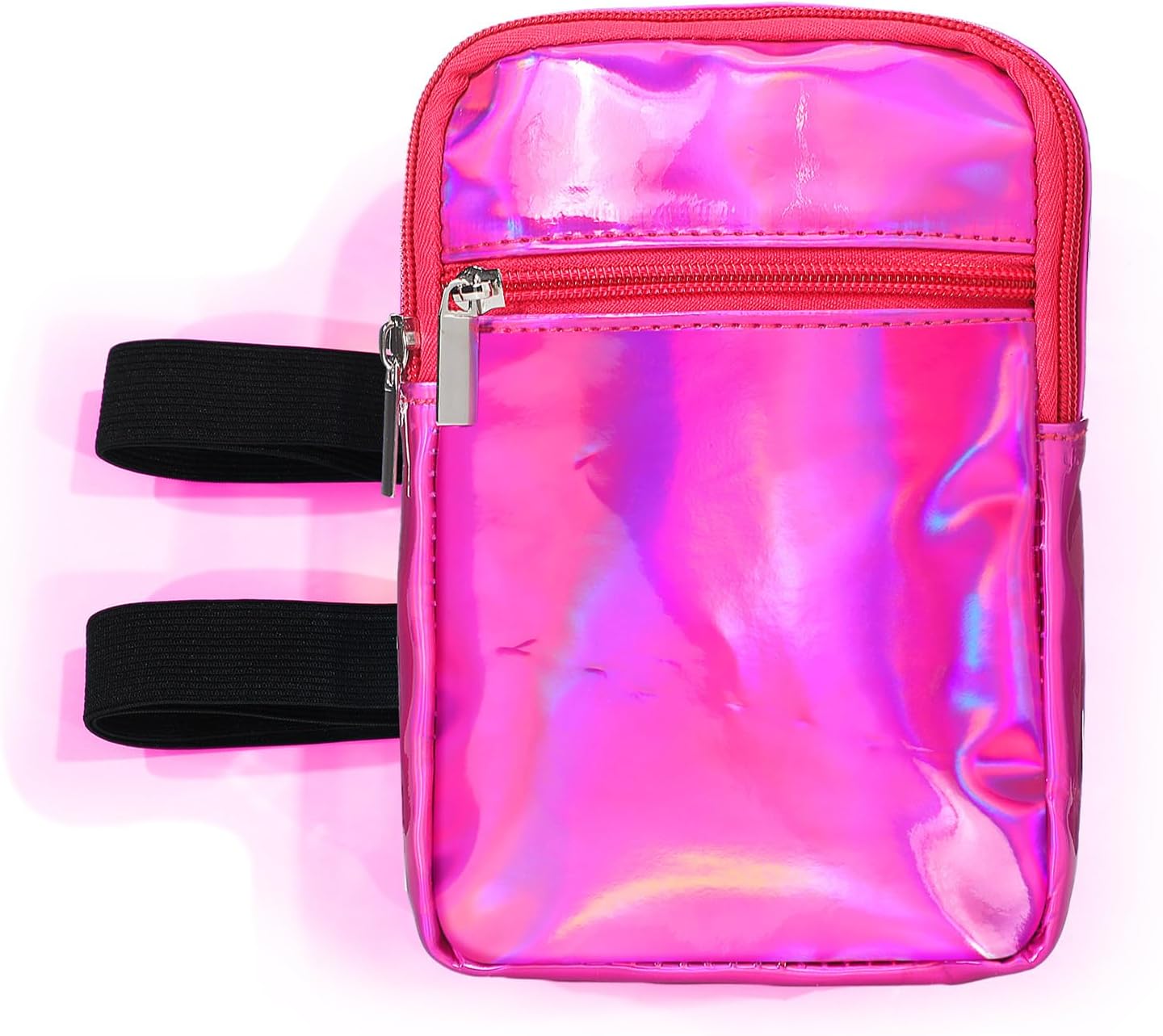 Carnival Leg Bag Holographic Thigh Bag with Adjustable Strap Leg Pouch Harness Women Summer Travel Hiking Pack(Orange,Leg Bag)