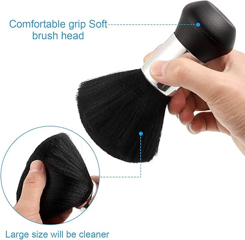 Miniatura 3 de SATINIOR 6 capas profesionales de peluquería para peluquería impermeables con plumero de cuello y cepillo de peines con cierre a presión ajustable