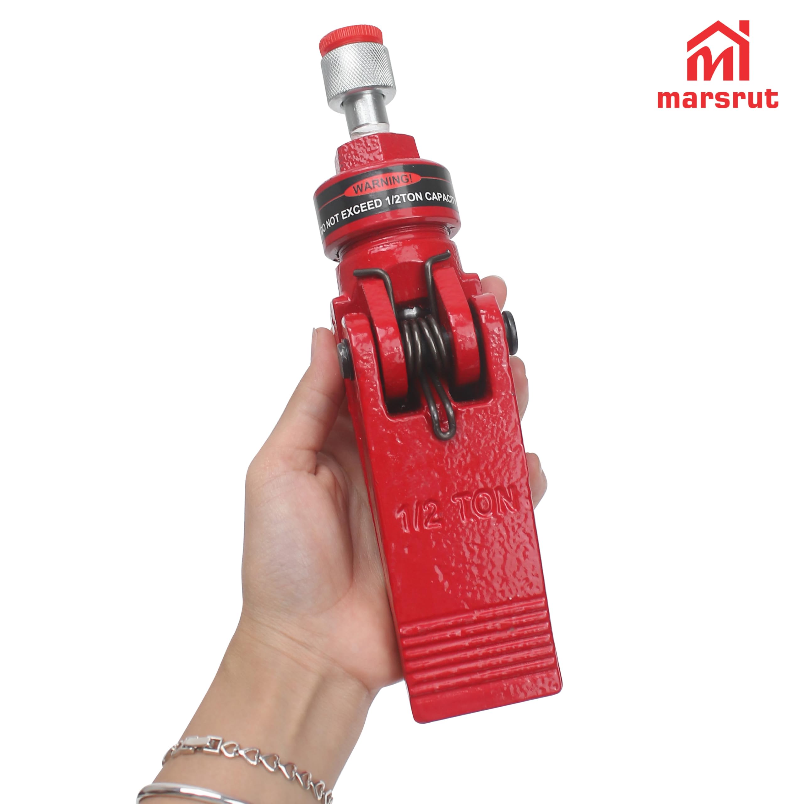 Mandíbula esparcidora hidráulica para Porter Power de 1/2 tonelada, reemplazo de herramienta esparcidora de 3-3/4 pulgadas, medio acoplador de mandíbula de apertura, NPT de 1/4 pulgadas (1 unidad)