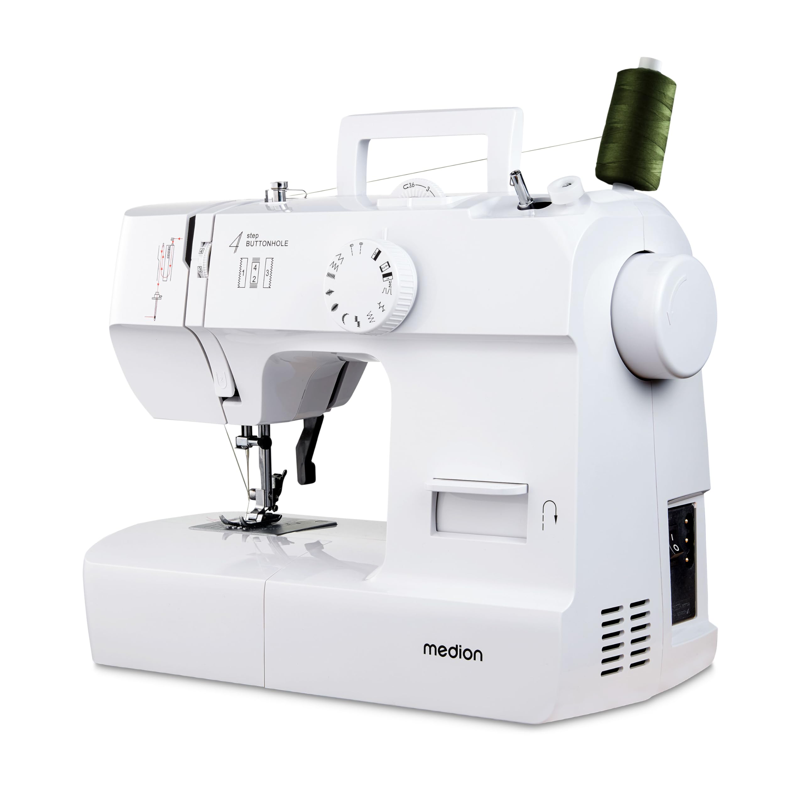 Macchina Per Cucire MEDION SM70 - 70W, 12 Punti, Luce LED, Colore Turchese - Foto 6