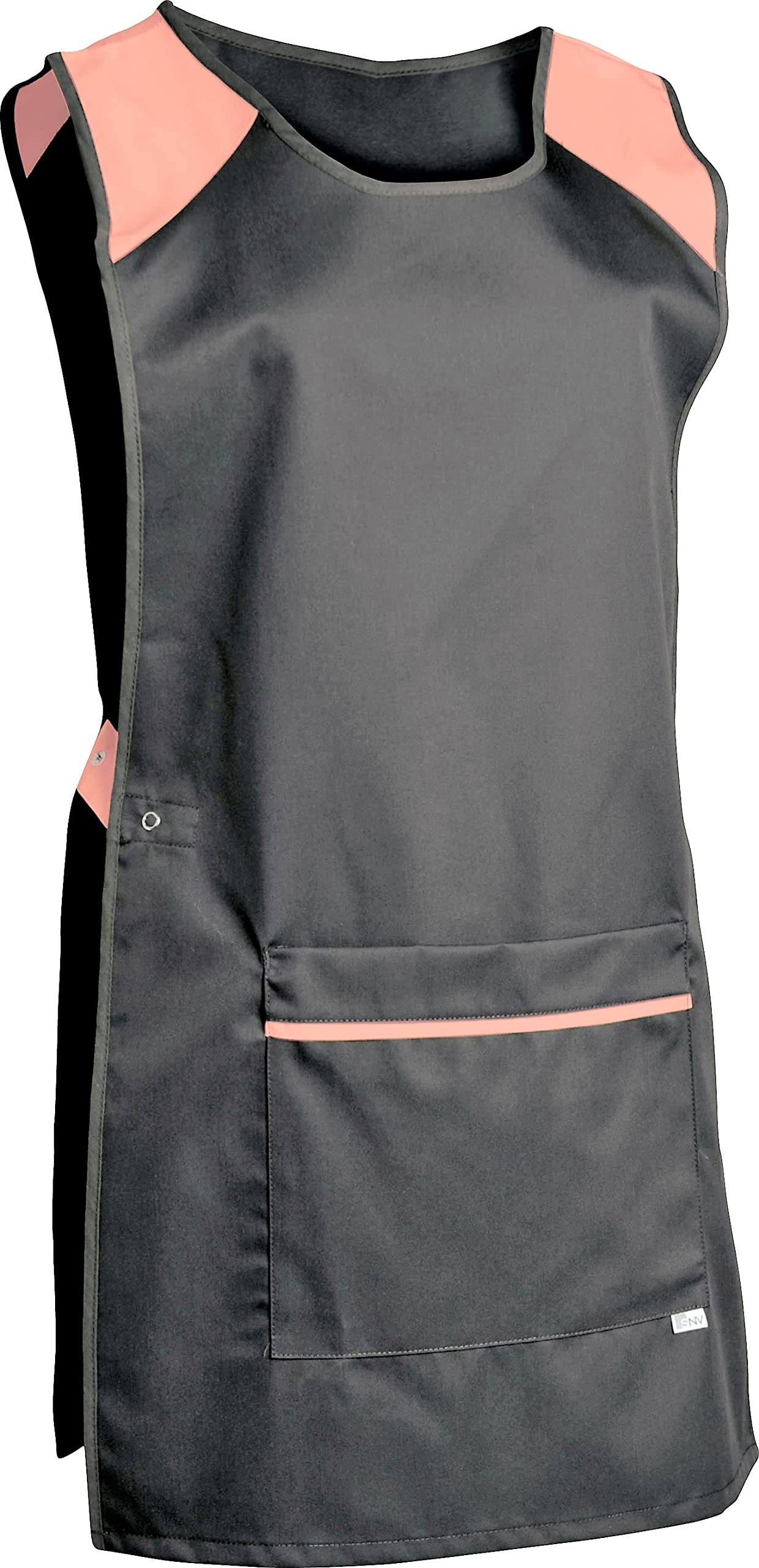 SNV Tablier chasuble ménage médicale femme entretien/nettoyage/industrie réglable par pattes avec 3 pressions avec 1 grande poche • hauteur du vêtement médicale 80cm