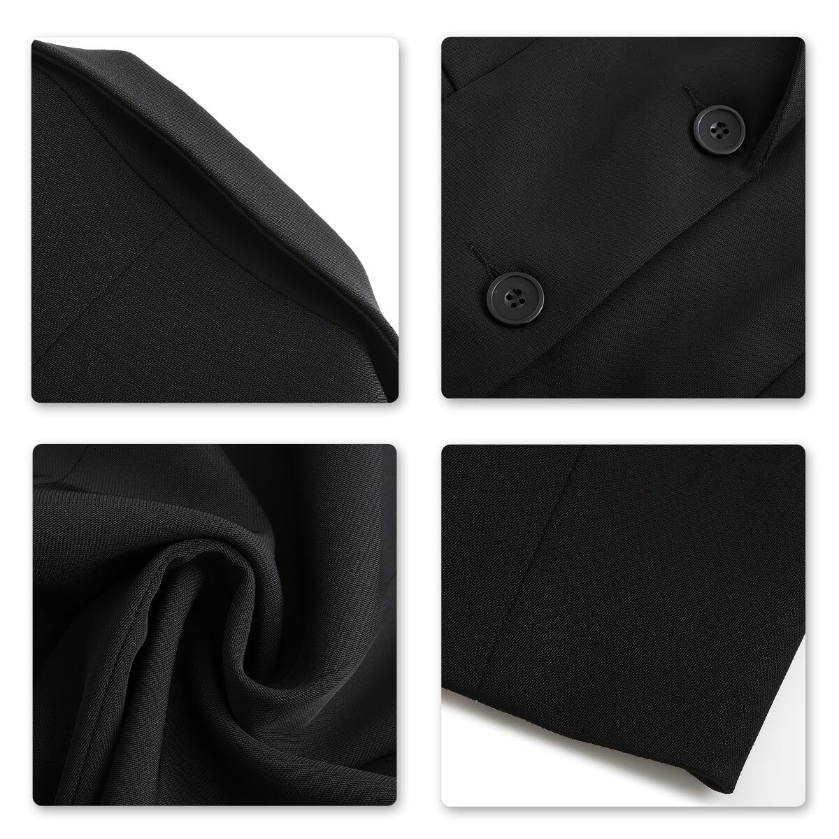 YYNUDA Tuta da donna a maniche lunghe casual da lavoro formale giacca slim fit elegante giacca slim fit