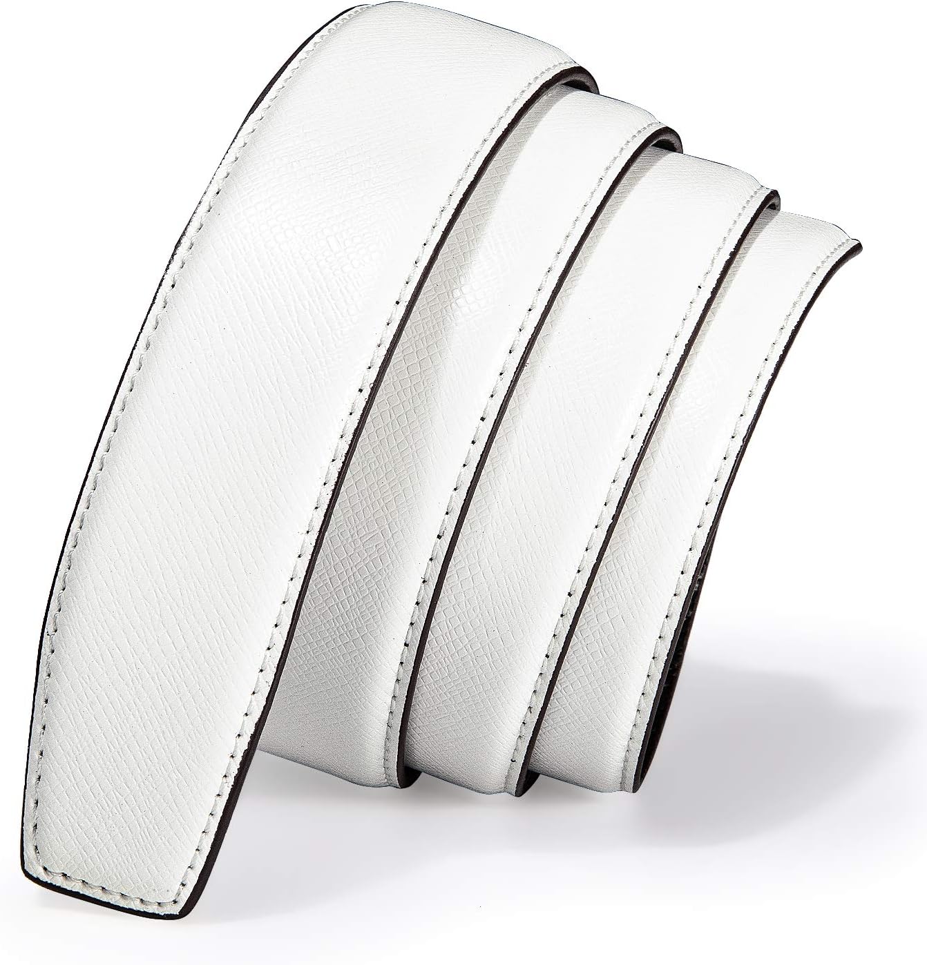 Barry.Wang Mens Ratchet Belt 2 Pack Buckle Gift Set Dress Belts Leather Slide Strap Automatic 1 3/8" Wedding Business - Image 6