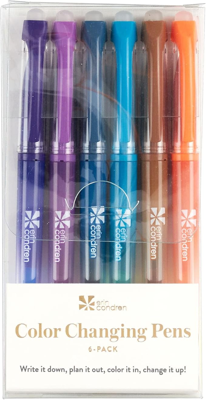 Erin Condren 6Pack Color Changing Gel Pens Color