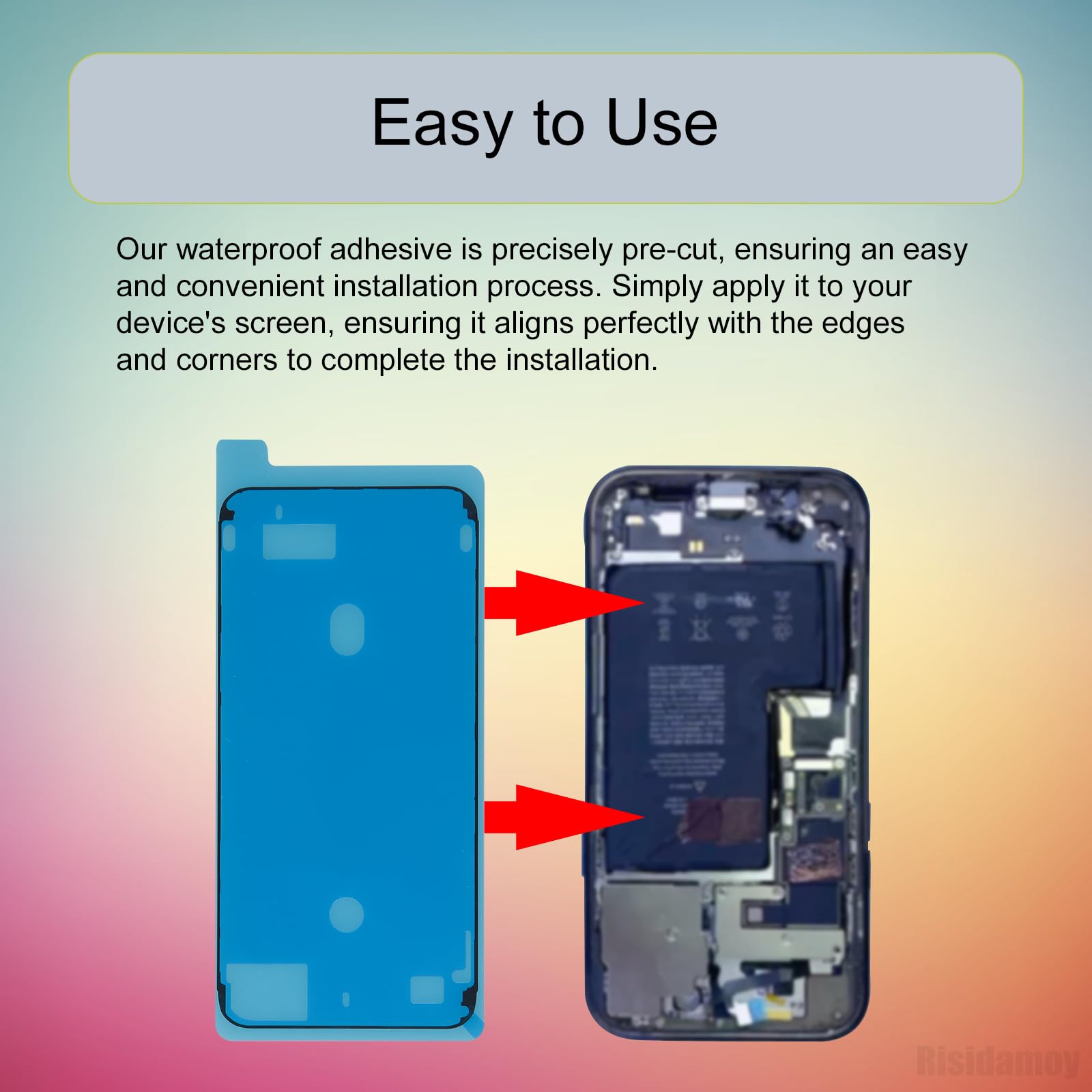 Amazon.com: Risidamoy 5 PCS for iPhone 13 PRO Waterproof Pre-Cut