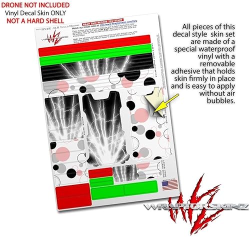 Miniatura 4 de Skin Wrap 2 Pack para DJI Ryze Tello Drone Lightning blanco Drone No Incluidas