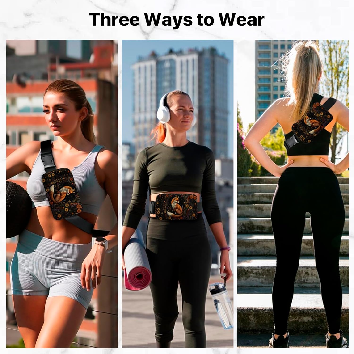 Animal Fanny Pack for Women Men Belt Bag Waterproof Waist Bags With Adjustable Straps Phone Purse Wallet Presents for Travel Sports Workout - Image 2