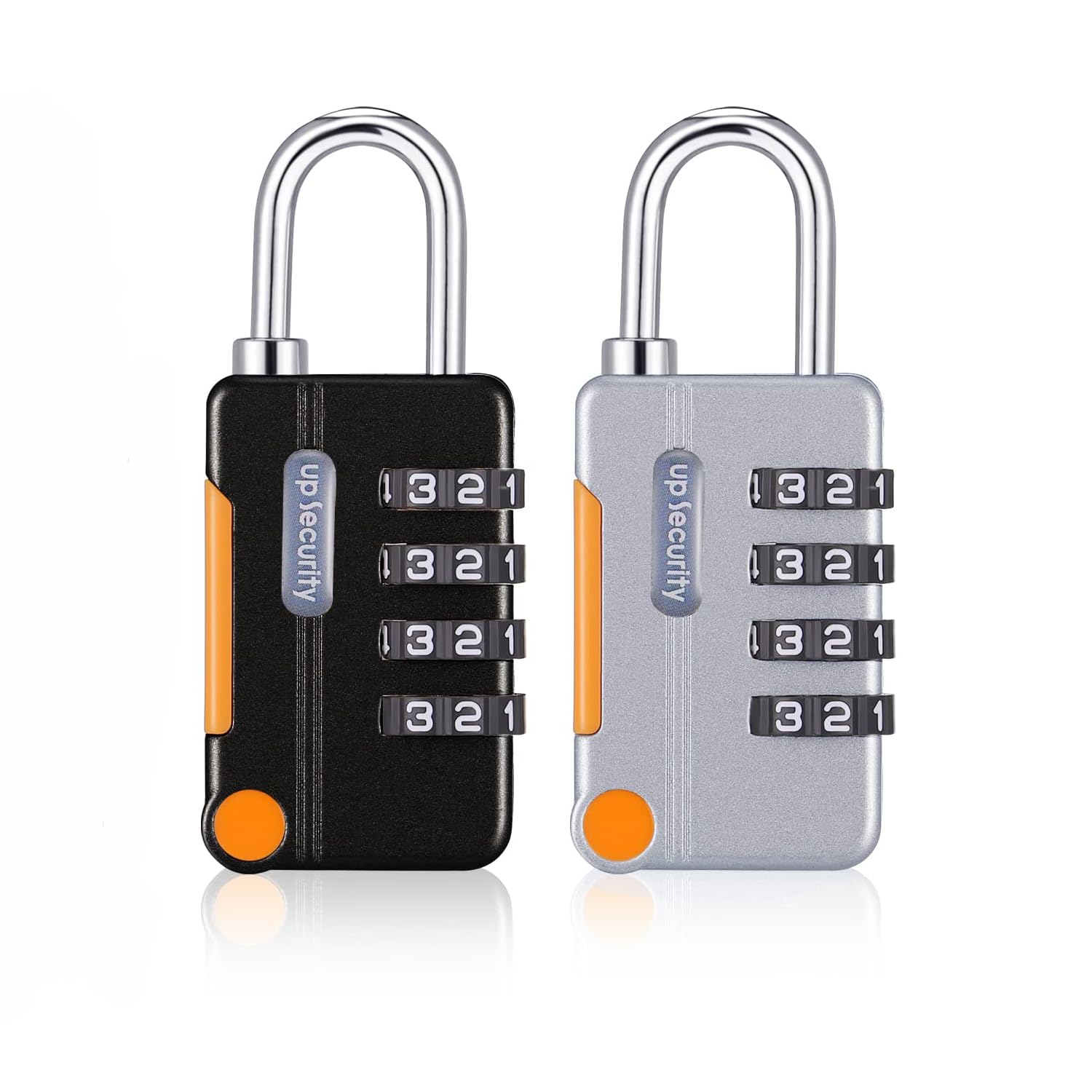 X spring 4 Digit Combination Lock, 2 Pack Outdoor Waterproof Combination Lock, School Gym Locker Lock, Travel Luggage Lock for Combination Lock for Locker Toolbox, Gate, Case, Gym & Sports Locker