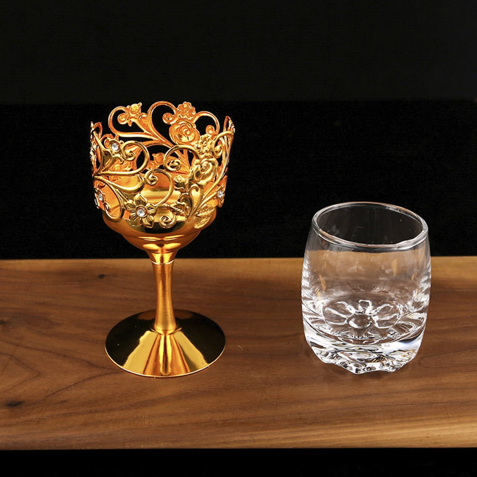 Juego de 6 vasos de copa vintage, copas de vino, vasos de vidrio con patrón en relieve, vasos transparentes para beber, copas de bebida, vasos de bar para té helado, vino, cerveza, jugo,