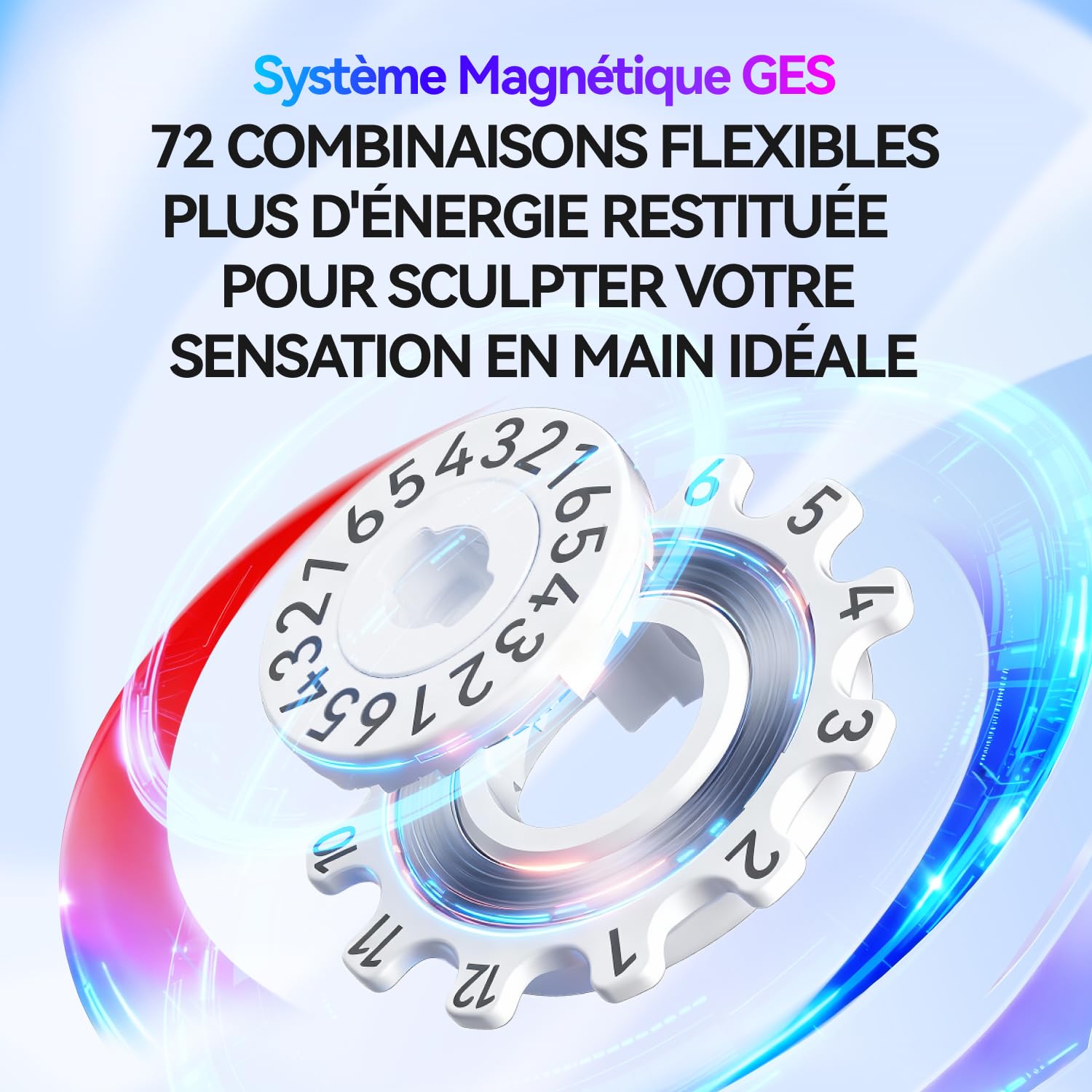 GAN i4 Leap Speed Cube 3x3, Magic Cube Connecté Bluetooth, Noyau Intelligent Omnidirectionnel avec Station de Charge GanPod, Suivi Gyroscopique Via l'App et Compétitions en Ligne