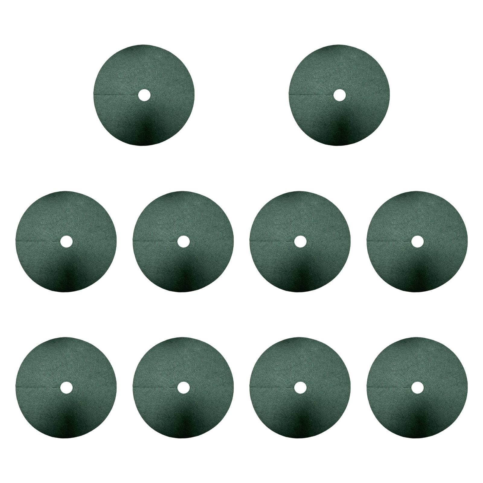 MFMEXUL 10x Mulch Rings for The Control of Weeds De Malos, 72cm 8cm Hole