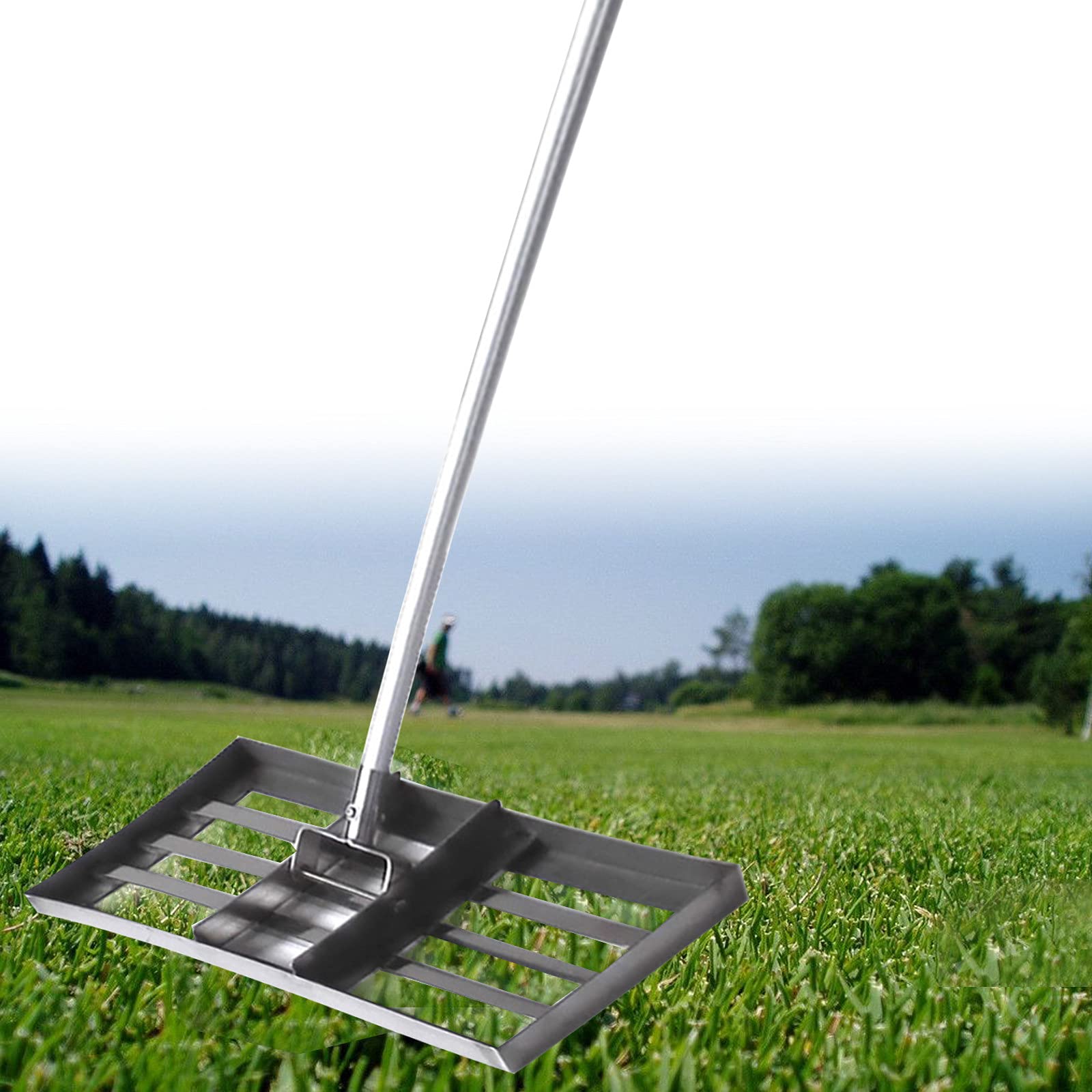 Buy JINGJIN Level Lawn Lawn Leveling Rake with Stainless Steel Pole