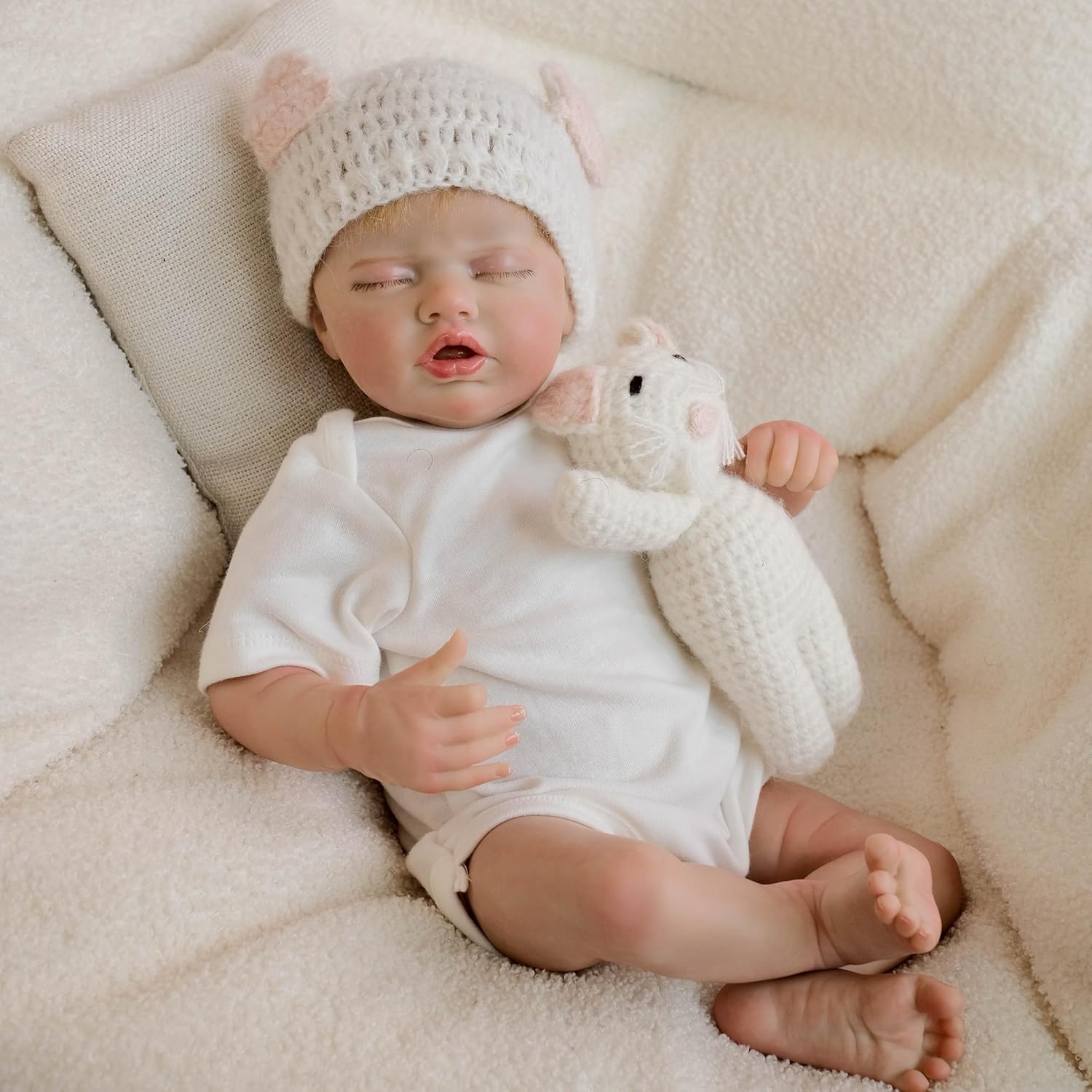 Realistyczne lalki Reborn Baby Dolls miękka tkanina winylowa ciało realistyczne lalki noworodka silikonowe realistyczne dziecko, które wyglądają jak prawdziwe lalki Reborn prezent urodzinowy