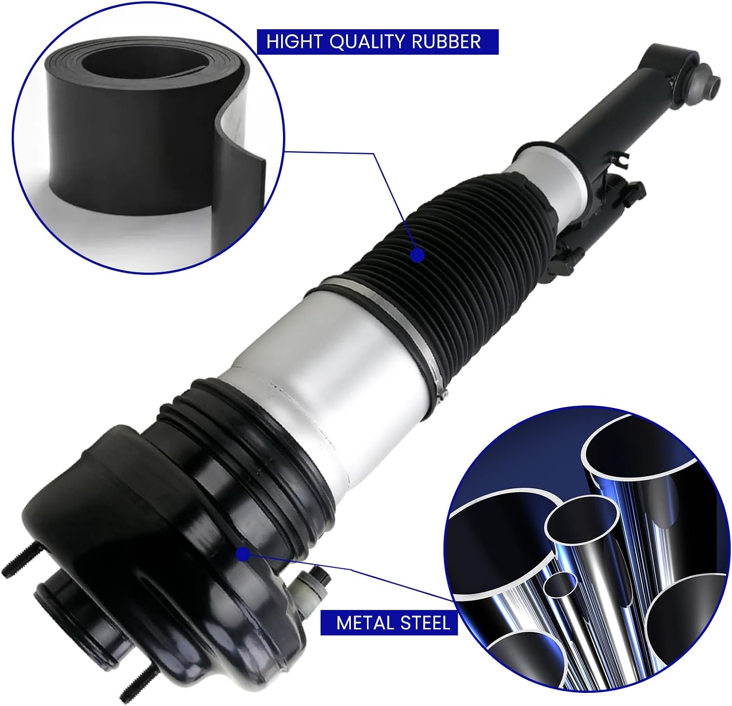 Rear Left Air Strut Suspension Replacement for 2015-2022 BMW 7 Series G11 G12 740 750 760 2WD/xDrive, OEM Replace Number 37106874593, 37107915953