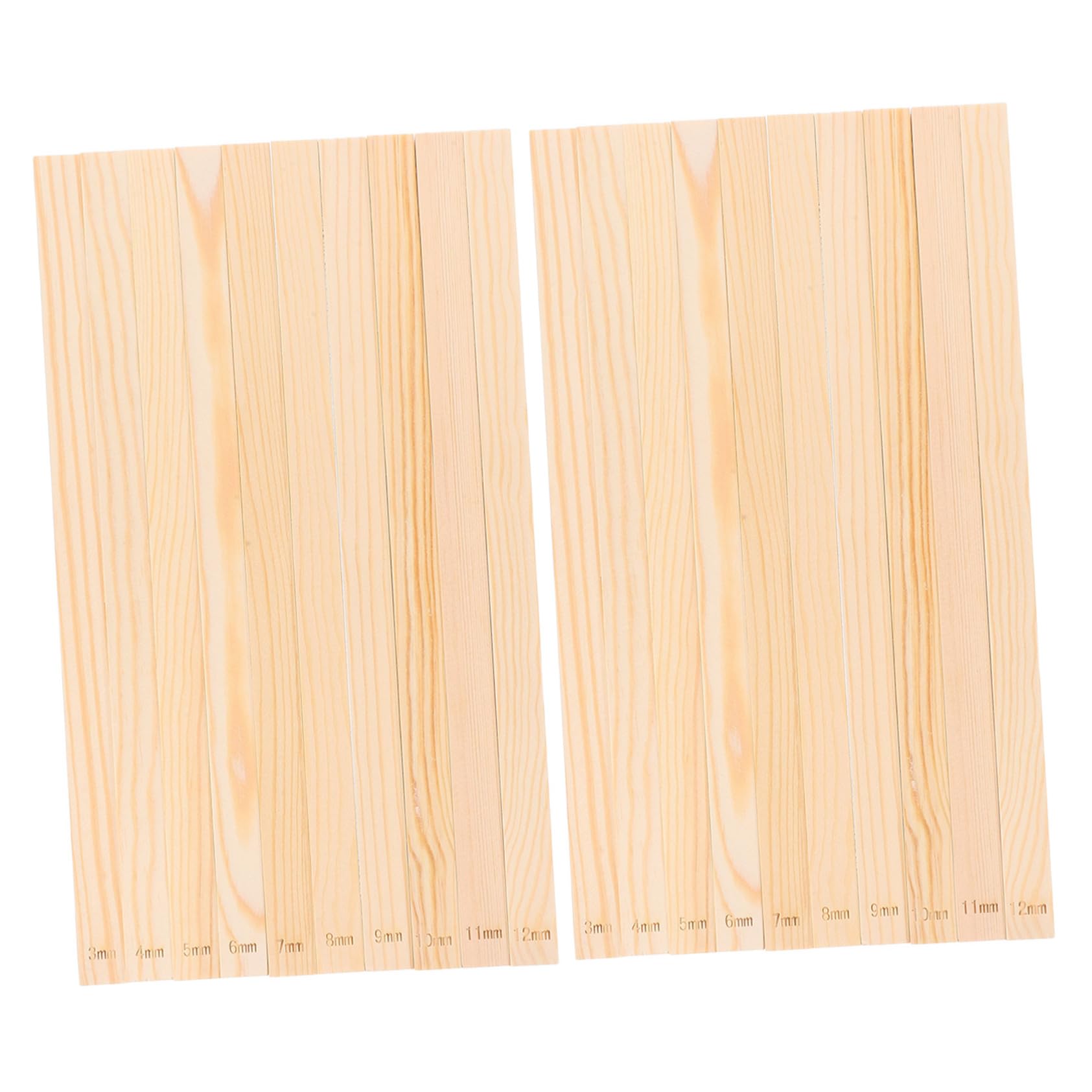 SEWACC 20 Piezas Guía de Barro para el Grosor de Arcilla Herramientas de Medición de Profundidad de Palos de Madera para y Cortar Arcilla Kit Completo de Herramientas