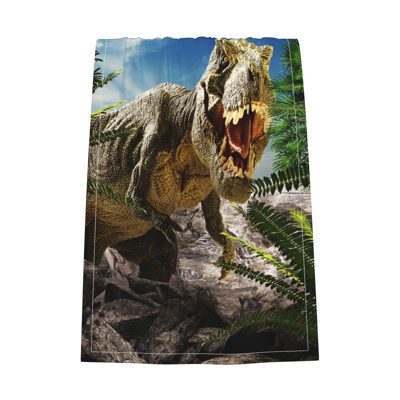 ブランケット 動物 きょうりゅう 70x100cm フランネル 裏ボア （ 毛布