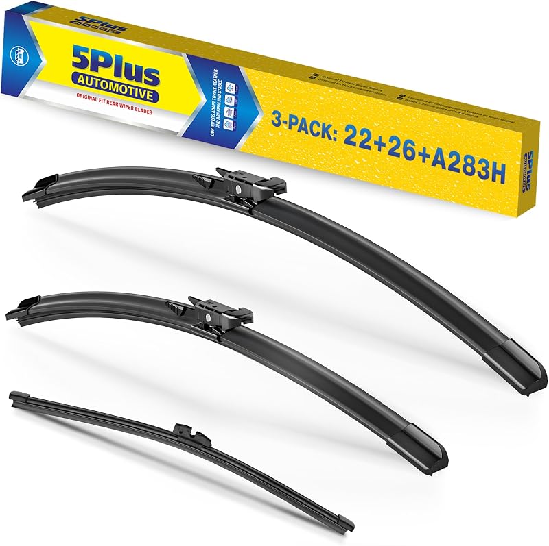 Palhetas do limpador de para-brisa 5 PLUS para Ford Explorer 2011–2024 – Kit com 3 unidades