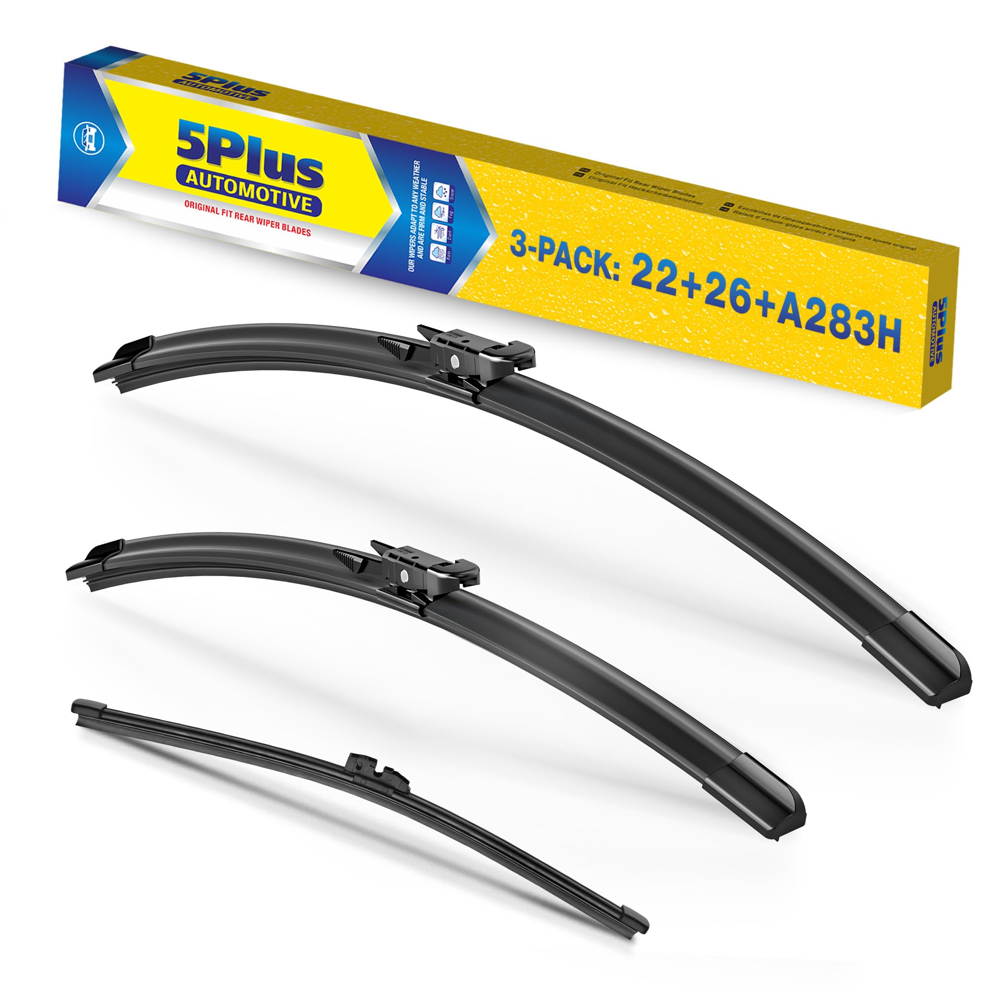 5 PLUS Custom-Fit Wipers fits 2011-2024 Ford Explorer Windshield Wipers