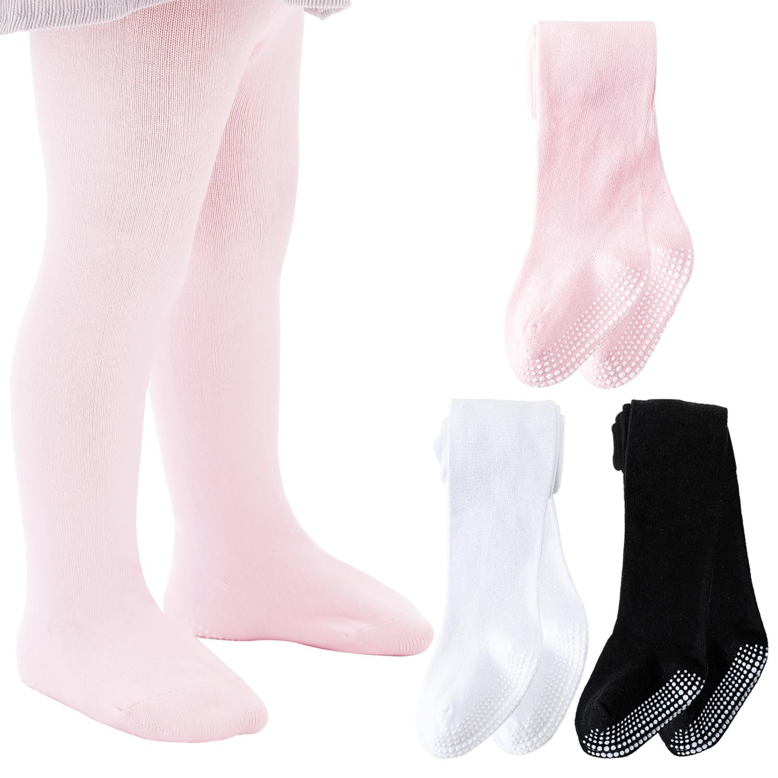 Baby Tights Non Slip Toddler Seamless Cotton Pantyhose Stockings Leggings