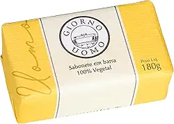 Sabonete Em Barra Para Mãos E Corpo Masculino 180G Amarelo