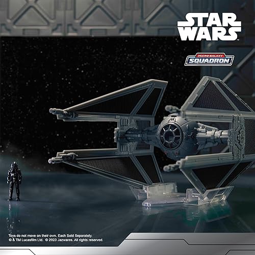 Miniatura 7 de Star Wars Micro Galaxy Squadron TIE Interceptor - Vehículo de Clase de Armadura Ligera de 3 Pulgadas con Accesorio de Microfigura de 1 Pulgada