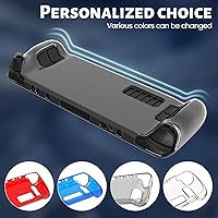 Vista 6 de Funda protectora para cubierta de vapor funda protectora de goma suave anticaídas y antideslizante negro transparente