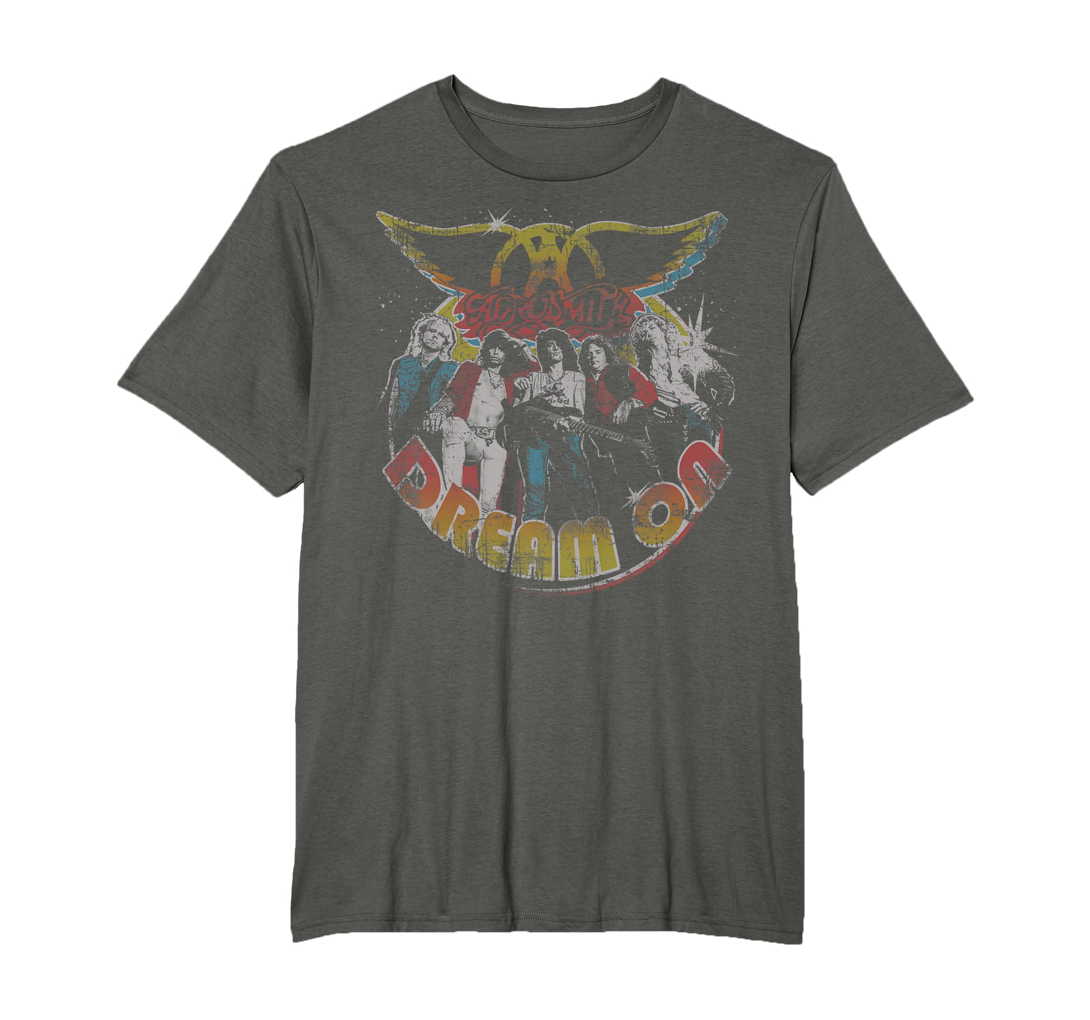 T-shirt Aerosmith - Rêve Sur Portrait - Collection Officielle, Coupe Classique, Plusieurs Couleurs Disponibles