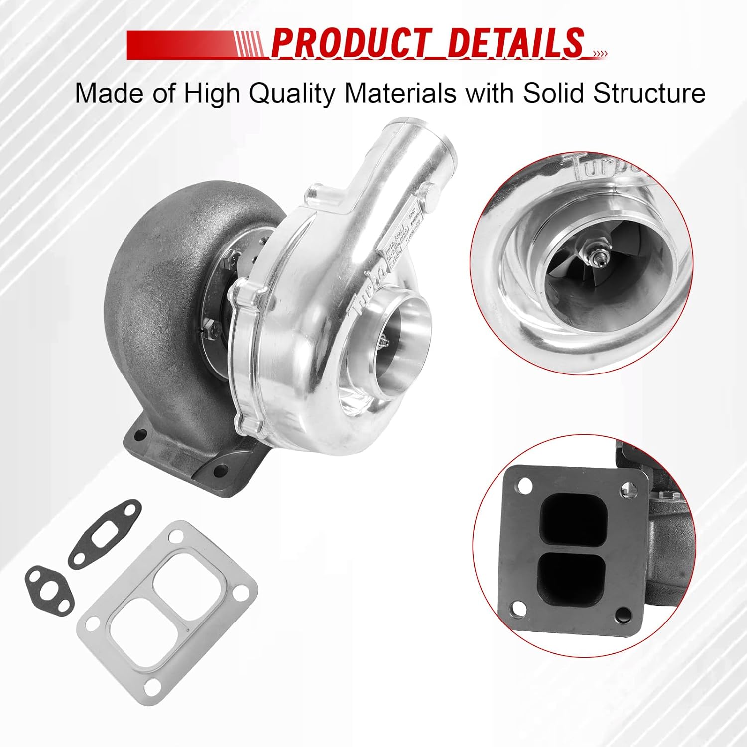 Turbo, 1pc Turbocharger Turbo 114400-1070 705739-5001S Replacement for Isuzu Engine 6SD1T 6BD1T T04B TB4150 for Hitachi UH07-7 UH083 Excavator