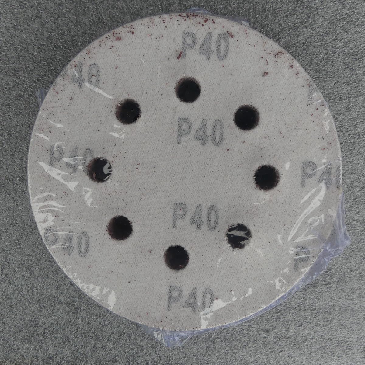 50 unidades de discos abrasivos de 125 mm de diámetro, con 8 agujeros, grano P40, lijadora excéntrica, lijadora de cuello largo de Bohrfux
