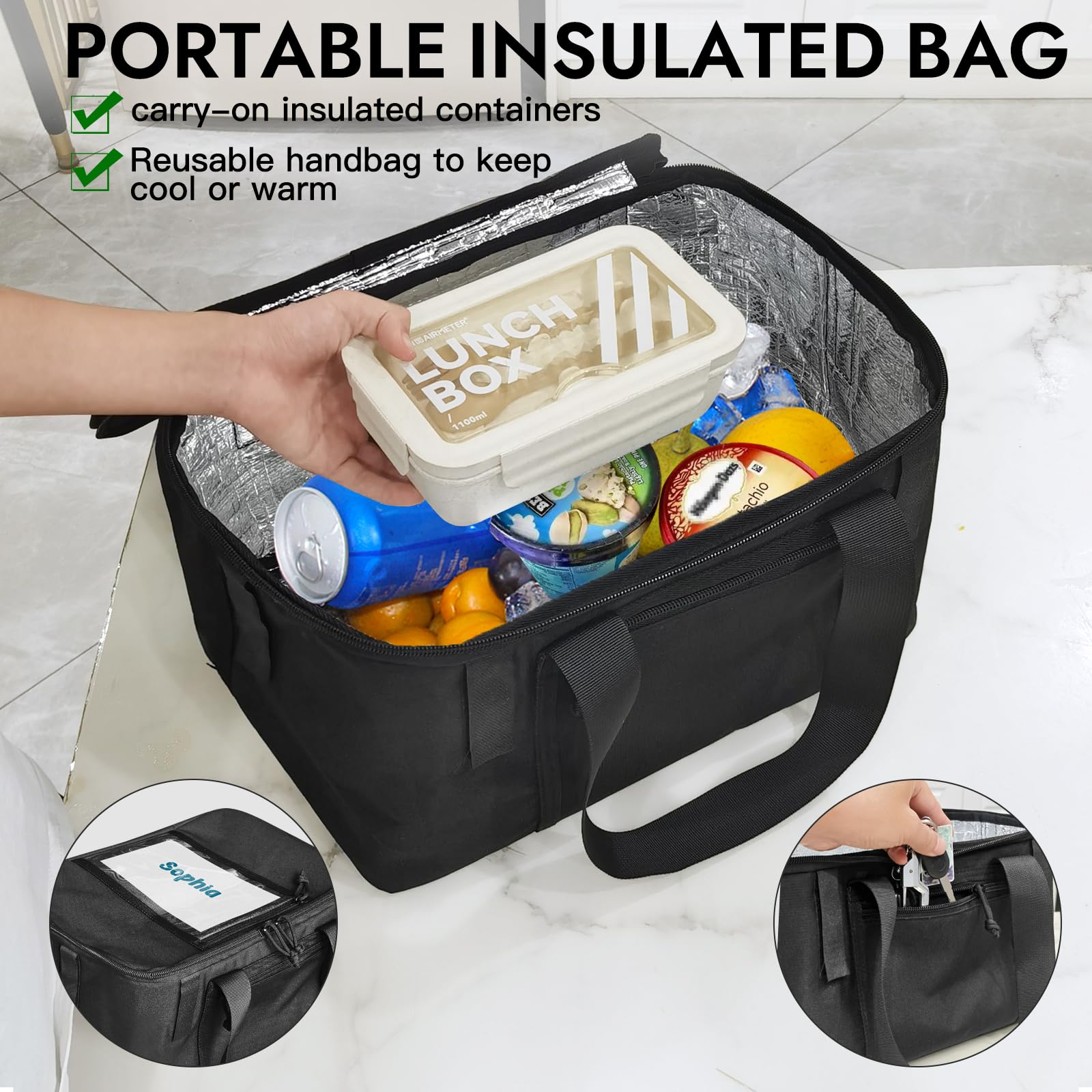 RAYMACE Panier arrière de vélo avec doublure amovible, housse imperméable et filet de transport, panier de vélo pliable pour adulte, design à dégagement rapide, s'adapte à la plupart des porte-bagages