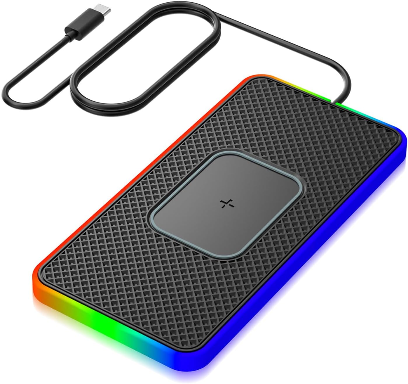 Wireless Car Charger Pad for Toyota Mirai 2014-2025 2026 Fast Charging Pad Non-Slip Mobile Phone Charging Convenient 1M Cable,B-Type-C