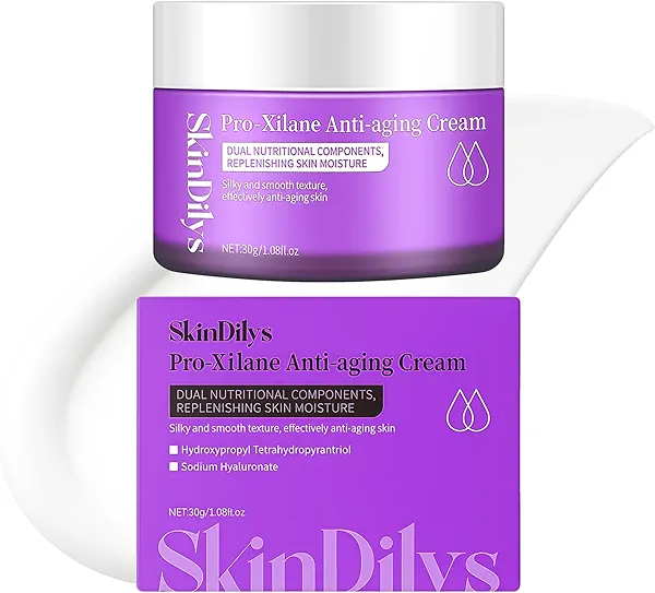 SkinDilys Australia Pro-Xilane Anti-Aging Face Cream 30g / Firm Skin, Reduce Wrinkles, Ceramides and Multi-Weight Hyaluronic Acids Restore Moisture, Strengthen Barrier, Smooth Texture, Protect Skin