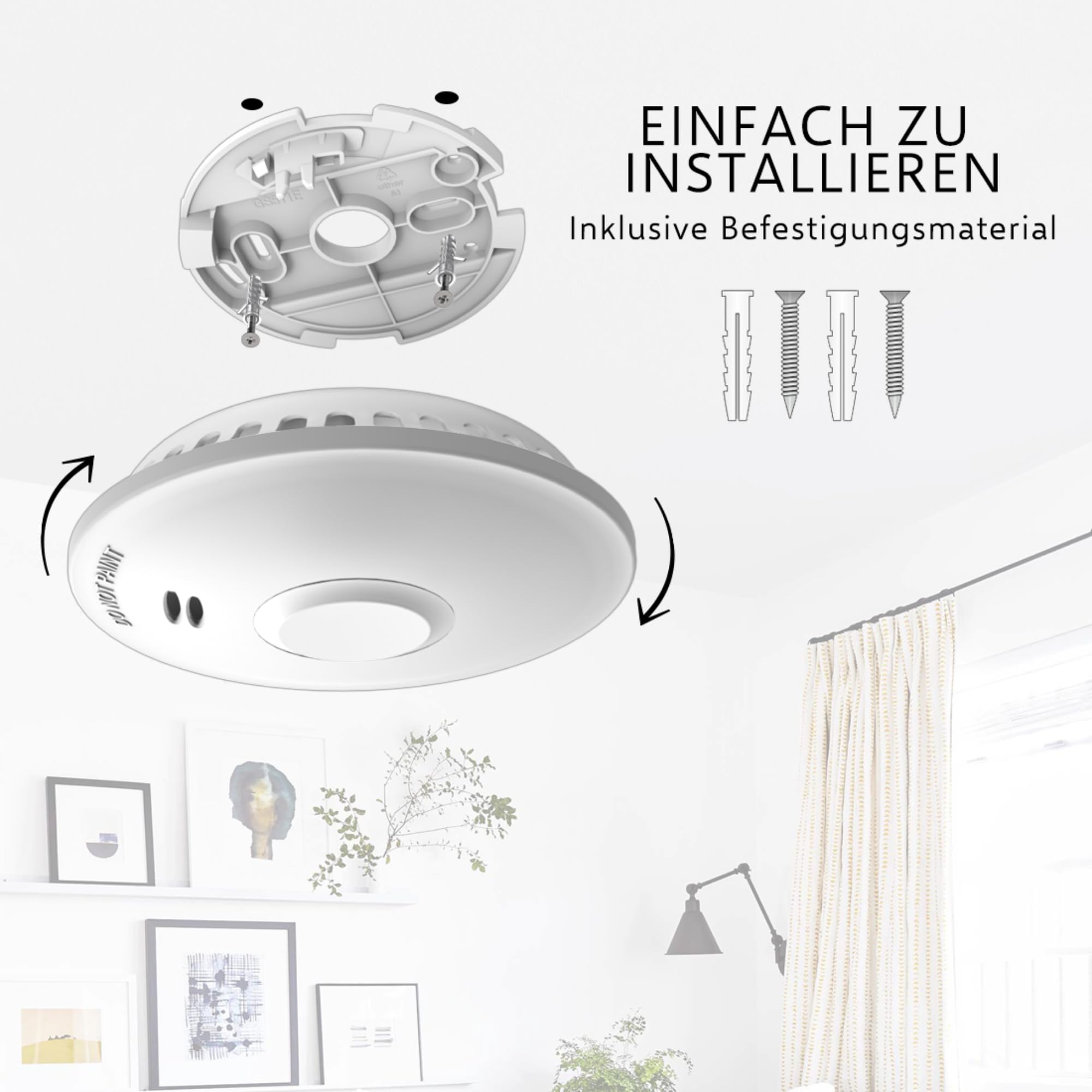 ELRO FZ5010R Funk Vernetzbarer Rauchmelder mit 10-Jahres-Batterie - Entspricht der Europäischen Norm EN14604
