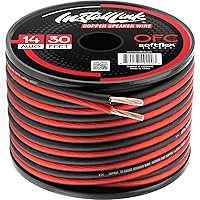 Vista 1 de Cable de cable de altavoz de calibre 14 AWG (OFC), 30 pies, coche o cine en casa por Install Link