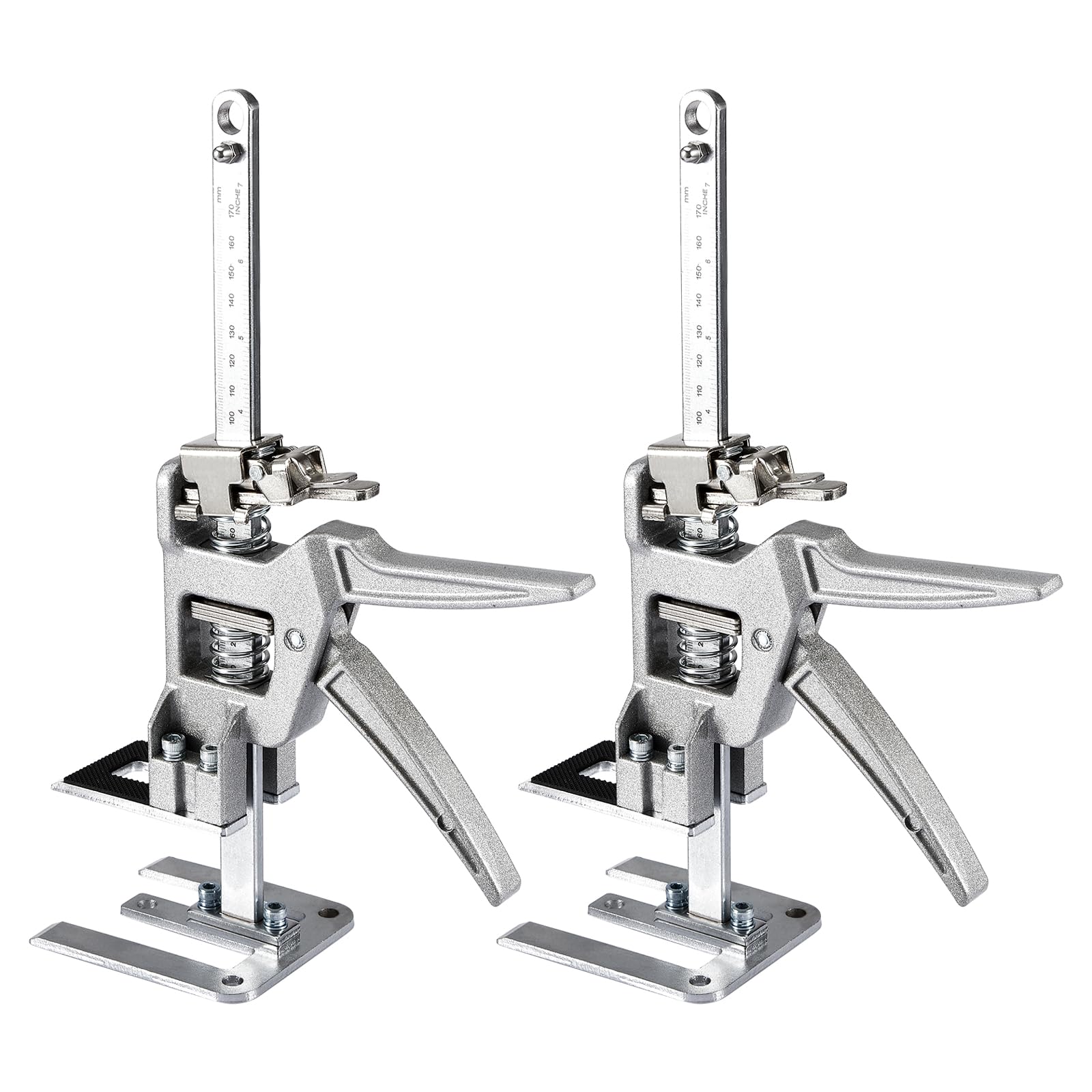 2Pcs Sollevatore Mobili, Alzalastre per Cartongesso con Scala di Precisione, Solleva per Mobili Pesanti, Sollevatore Porte, Sollevatore Piastrelle, Capacità di Carico 400KG