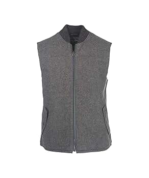 WOOLRICH (ウールリッチ) GREYLOCK DOWN VEST Woolrich Men's Bear Claw Wool Vest Outerwear, Gray, Small at
