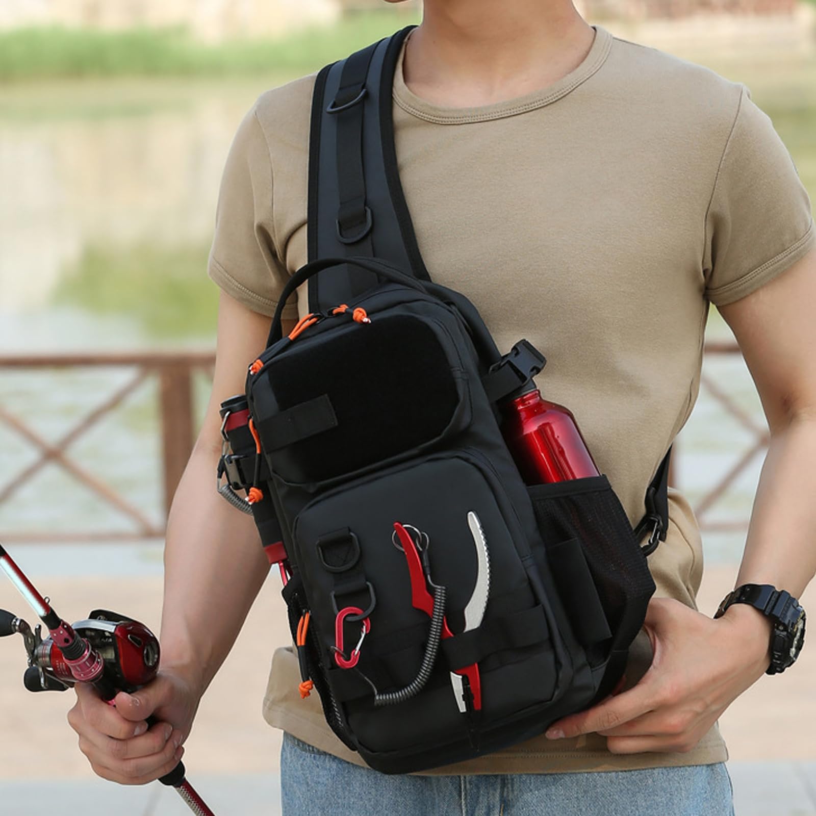 Sac à dos à outils au design intelligent, organiseur en toile solide avec coutures renforcées et sangle isolante, porte-outils pour la construction