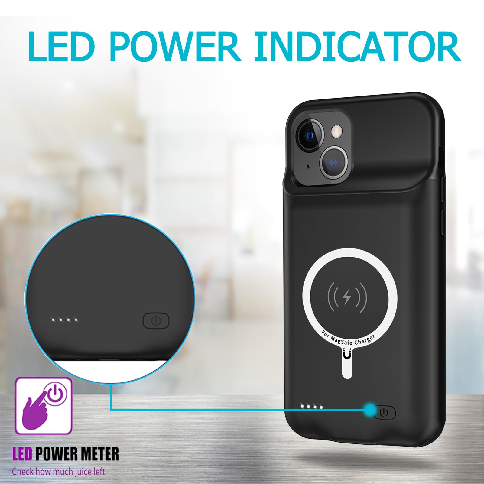 Amazon.com: Battery Case for iPhone 14 Plus,Upgraded 10800mAh High