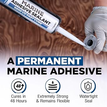 Berkland Marine Adhesive Sealant 5200 Fast Cure, 10 oz White
