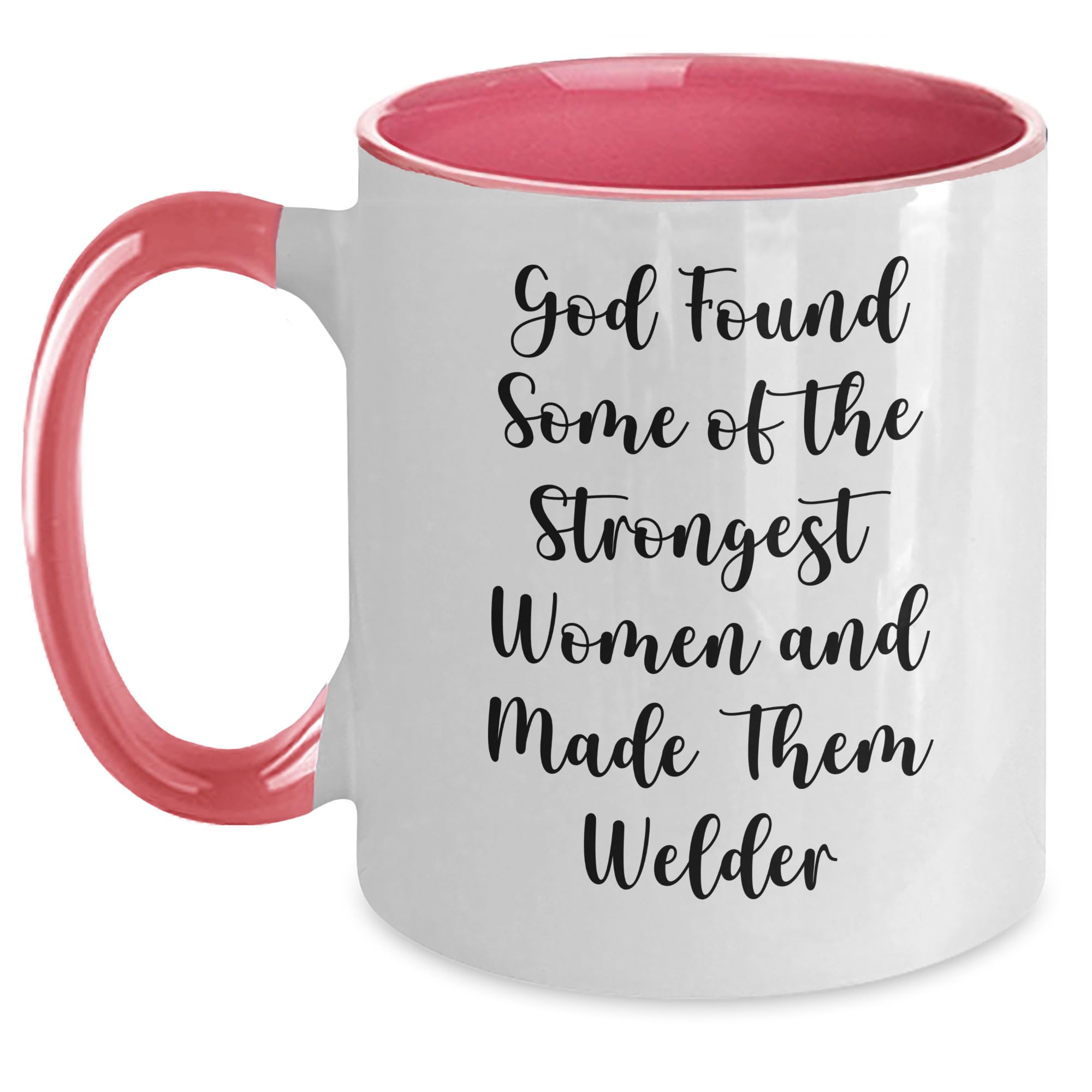 Welder Women Gifts Funny Two Tone Coffee Mug Birthday Inspirational Welder Funny