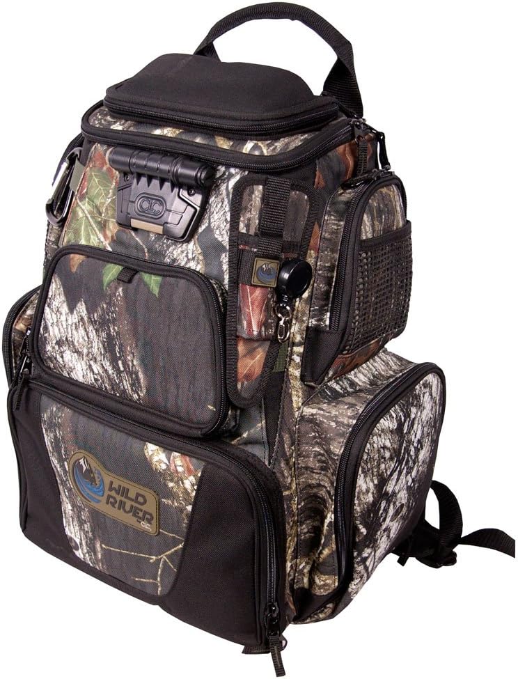 Wild River Nomad by CLC Custom LeatherCraft 604 Tackle Tek Nomad LED Lighted Camo Backpack, Mossy Oak