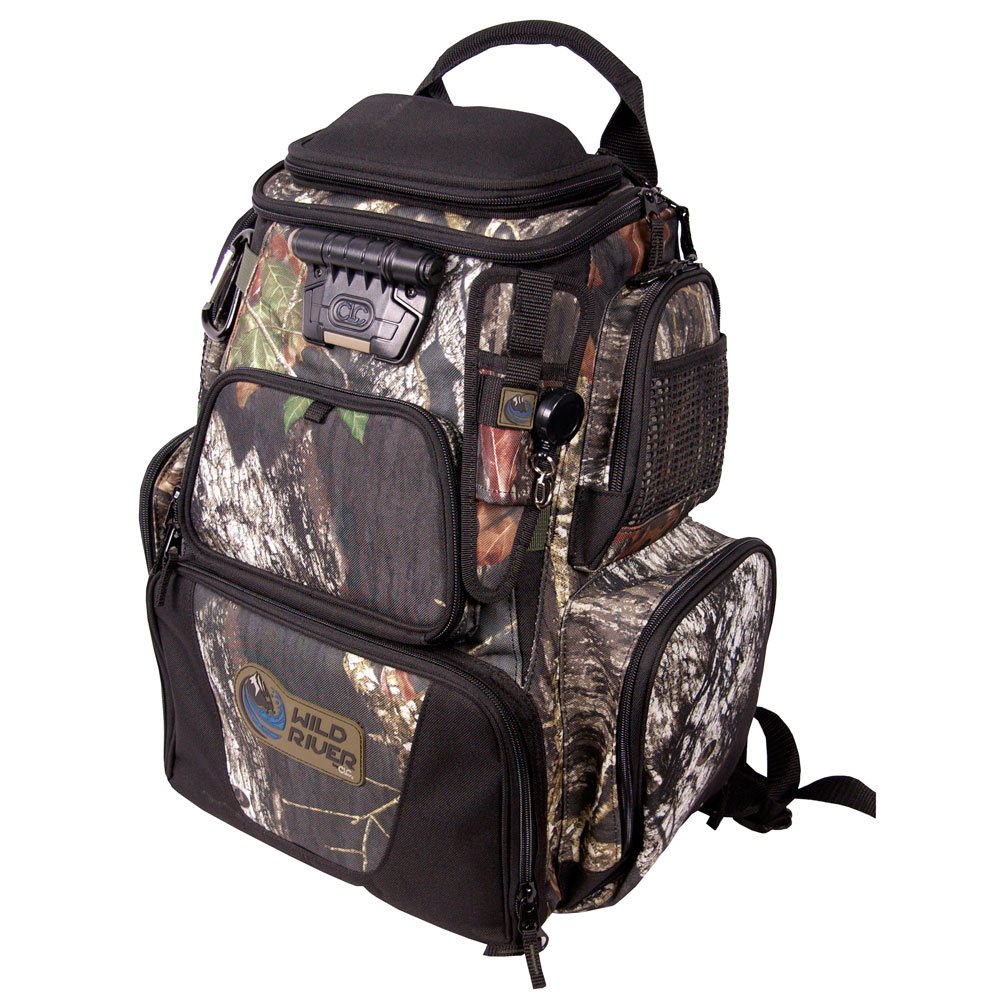 Wild River Nomad by CLC Custom LeatherCraft 604 Tackle Tek Nomad LED Lighted Camo Backpack, Mossy Oak