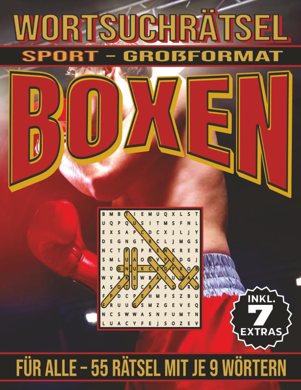 Boxen – Wortsuchrätsel: Bildschirmfreier Rätselspaß für Geist, Konzentration und Entspannung (Wortsuchrätsel – Sport)