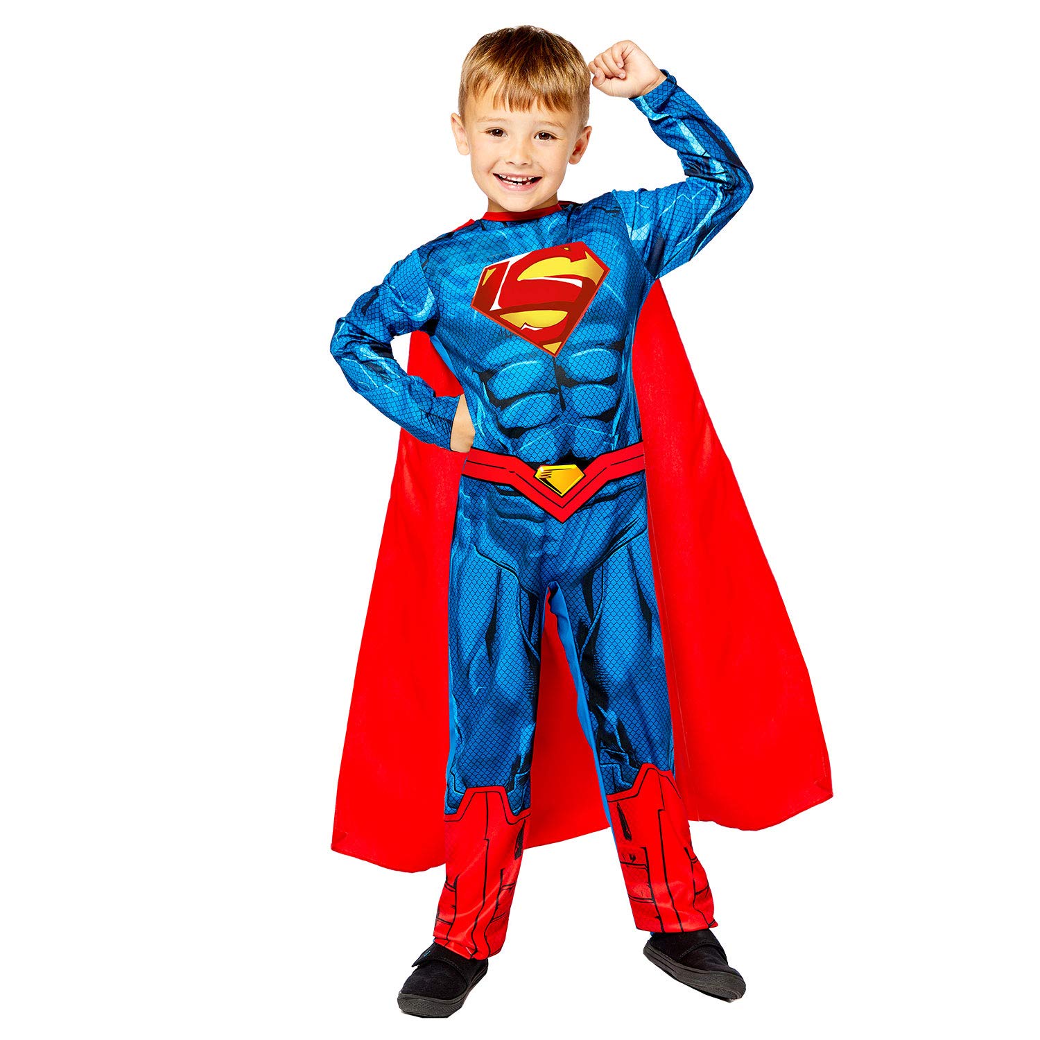 amscan (PKT) (9910128) Child Boys Sustainable Superman Costume (8-10yr)