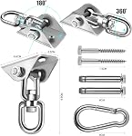 Hammock Hanging Kit, 1200 Lbs Capacity Heavy Duty 360 ° Rotating Hammock Hook Suitable for Hanging Hammock Chair, Aerial Yoga, Boxing Sandbags, Swings, Etc.