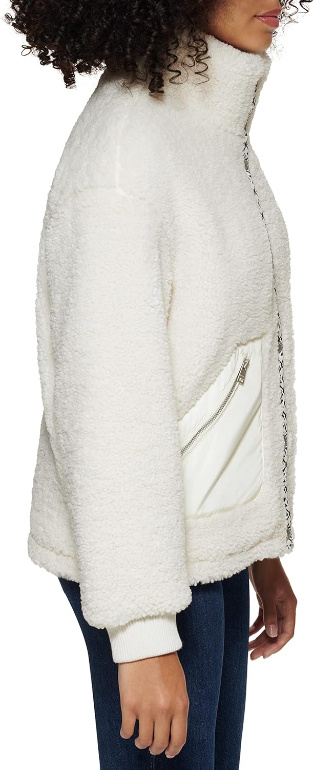 Levi's Women's Sherpa Teddy Jacket (Standard & Plus Sizes) - Image 2